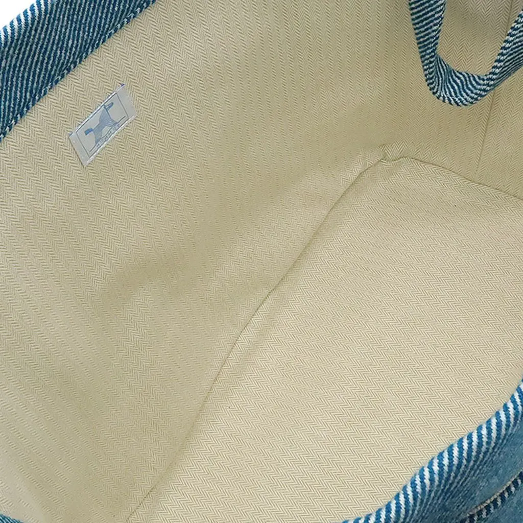 Hermès Toile Cabriole Nappy Bag Blue Very good - Model View