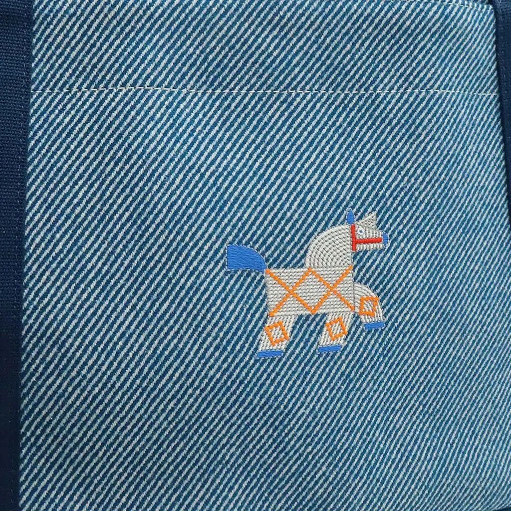 Hermès Toile Cabriole Nappy Bag Blue Very good - Box View