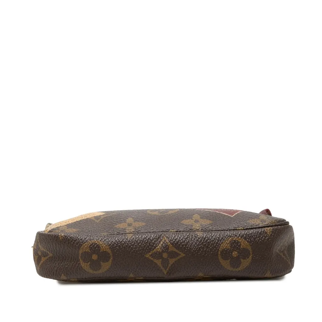 Louis Vuitton Monogram Trunks & Bags Mini Pochette Accessoires Brown Canvas Very good - Inside View