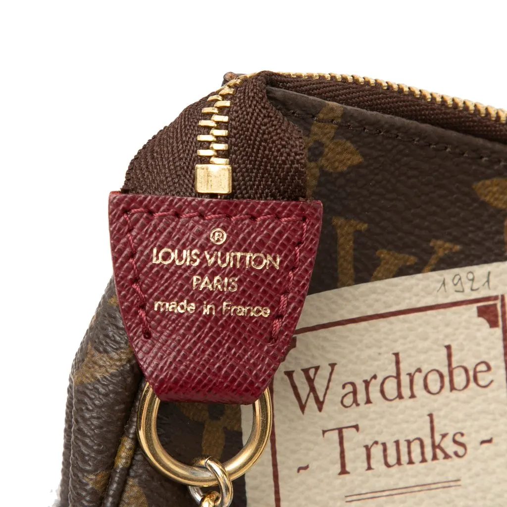 Louis Vuitton Monogram Trunks & Bags Mini Pochette Accessoires Brown Canvas Very good - Box View