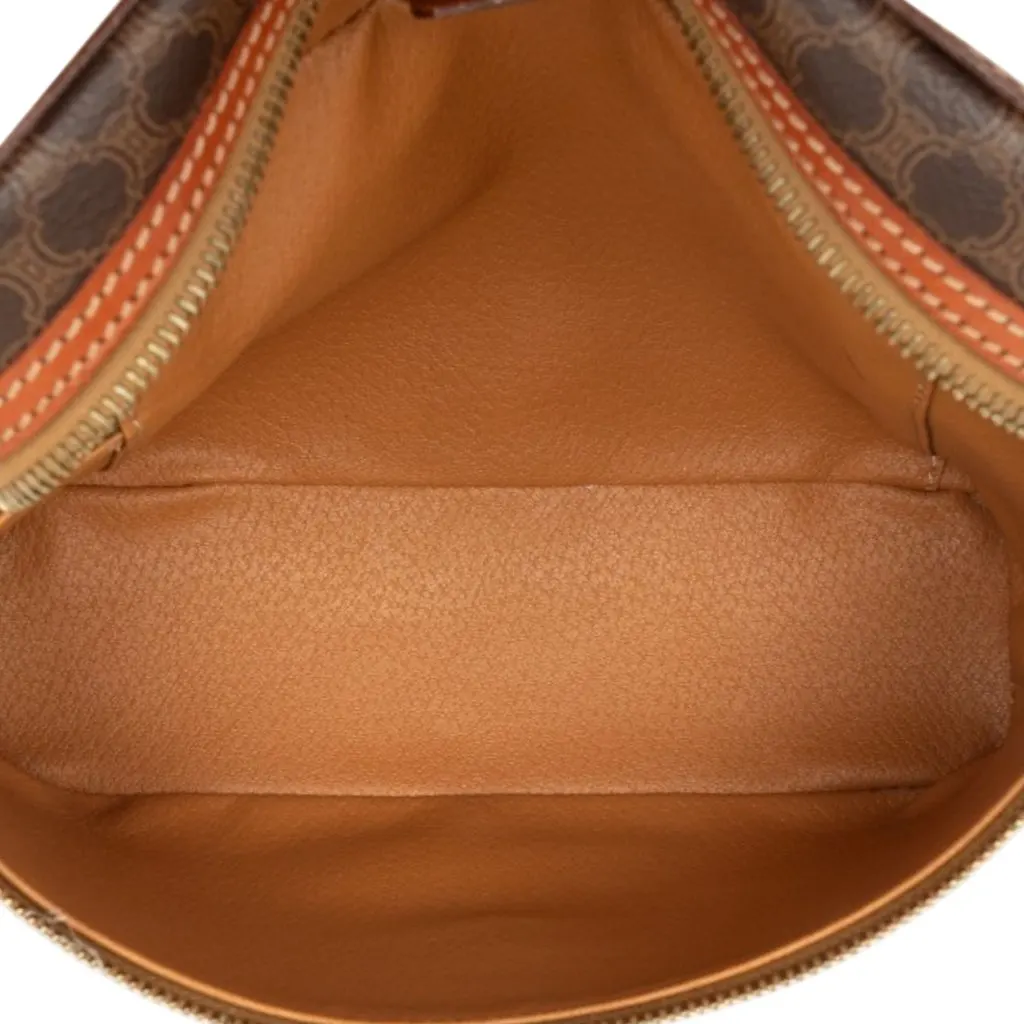 Celine Macadam Coated Canvas Vanity Bag Brown Canvas Very good - Model View