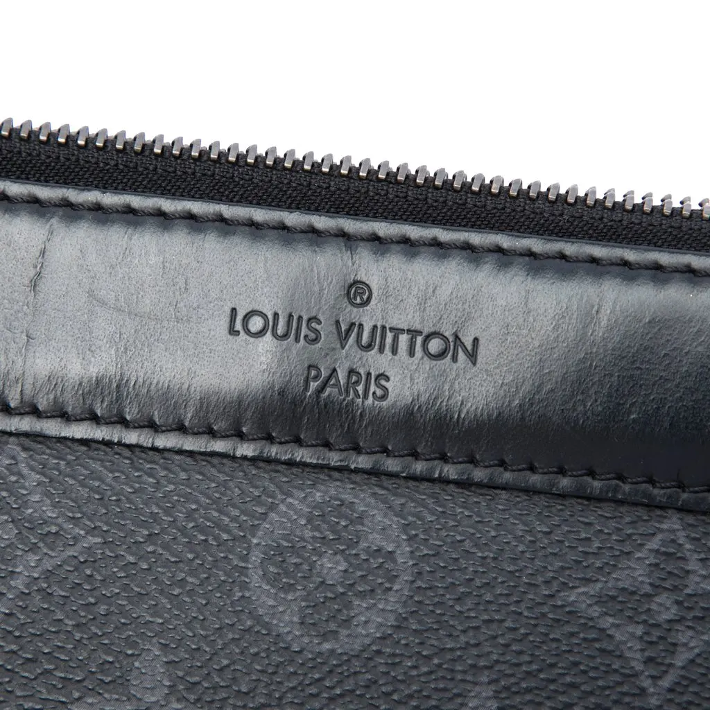 Louis Vuitton Monogram Eclipse Discovery Pochette GM Black Very good - Box View