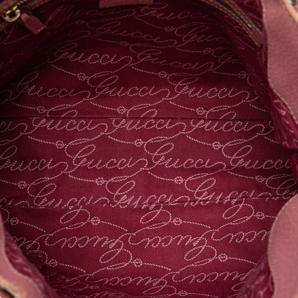 Gucci GG Canvas Charmy Shoulder Bag Beige Canvas Good - Model View
