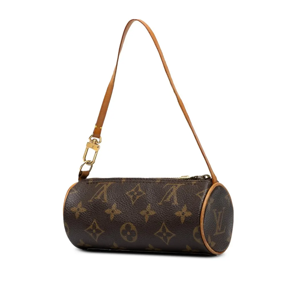 Louis Vuitton Monogram Papillon Pochette Brown Canvas Very good - Back View