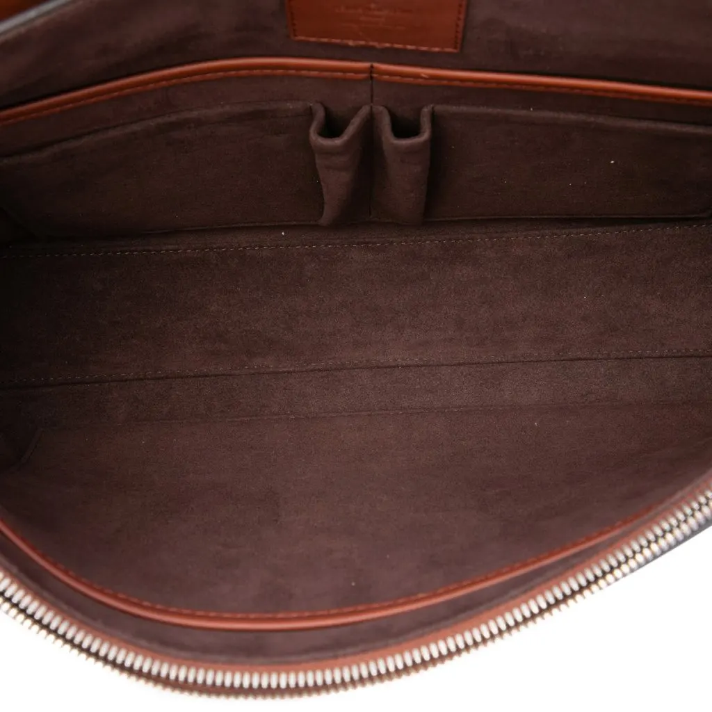 Louis Vuitton Leather Ombre Cartable Briefcase Brown Leather Very good - Model View