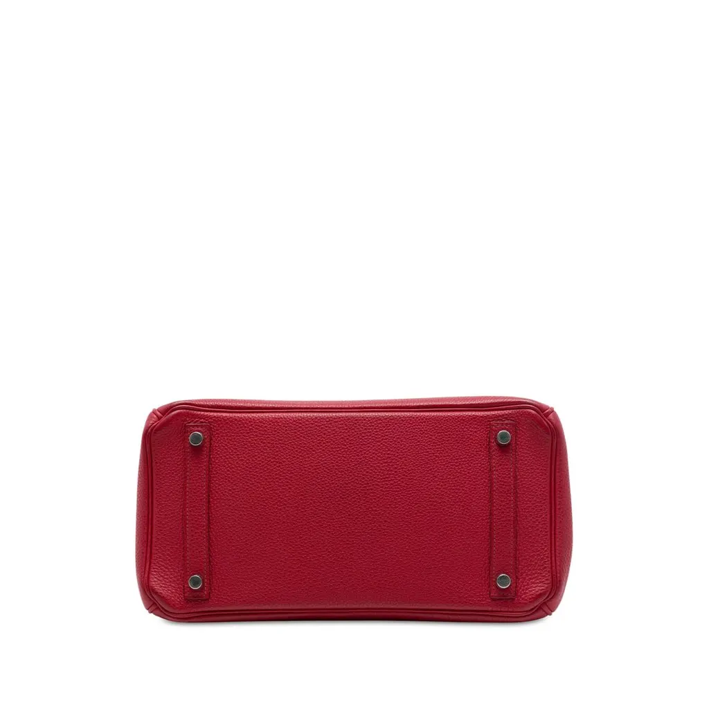 Hermès Togo Birkin Retourne 30 Red Leather Good - Inside View