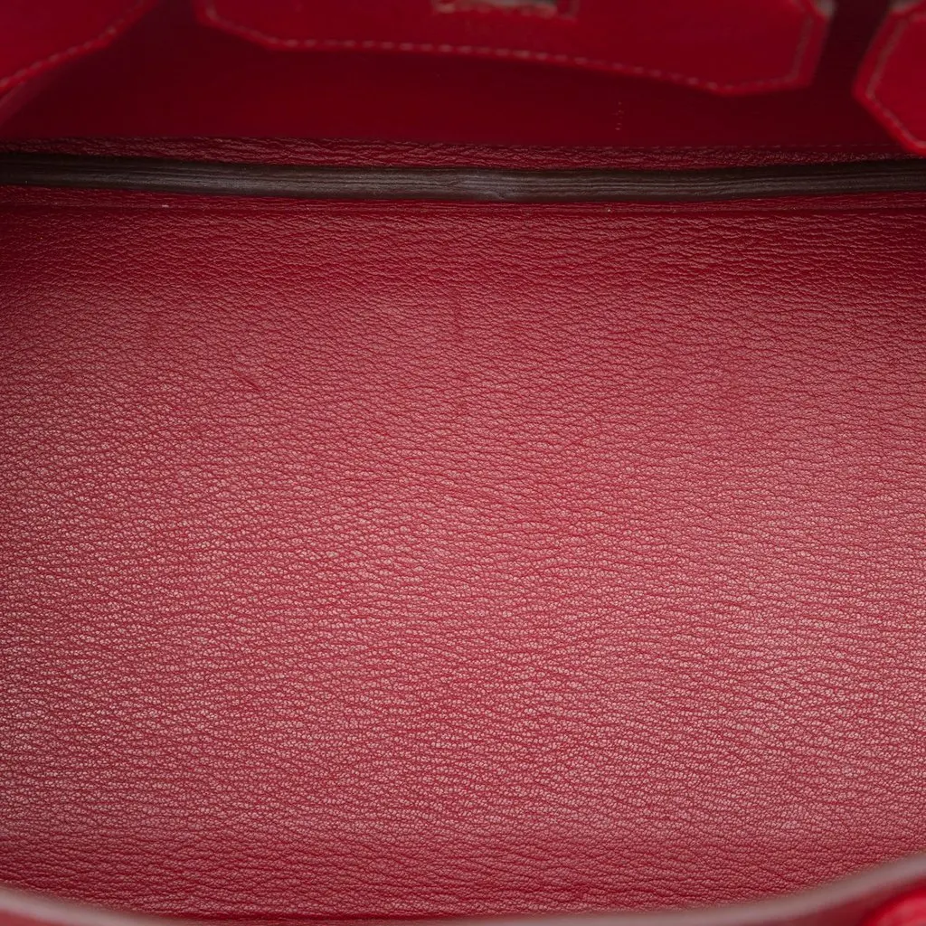Hermès Togo Birkin Retourne 30 Red Leather Good - Model View