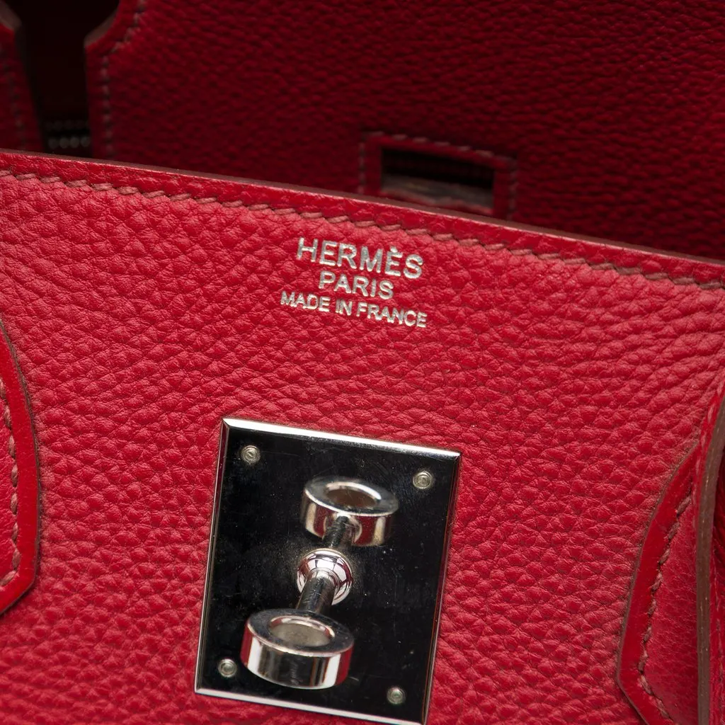 Hermès Togo Birkin Retourne 30 Red Leather Good - Box View