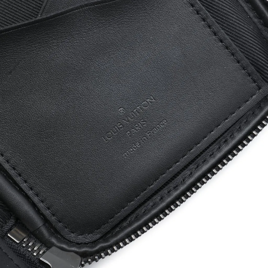 Louis Vuitton Monogram Eclipse Reverse Double Phone Pouch Black Very good - Box View