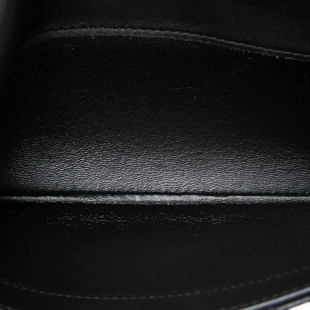 Saint Laurent Quilted Lambskin Monogram Gaby Phone Holder Crossbody Black Leather Very good - Model View