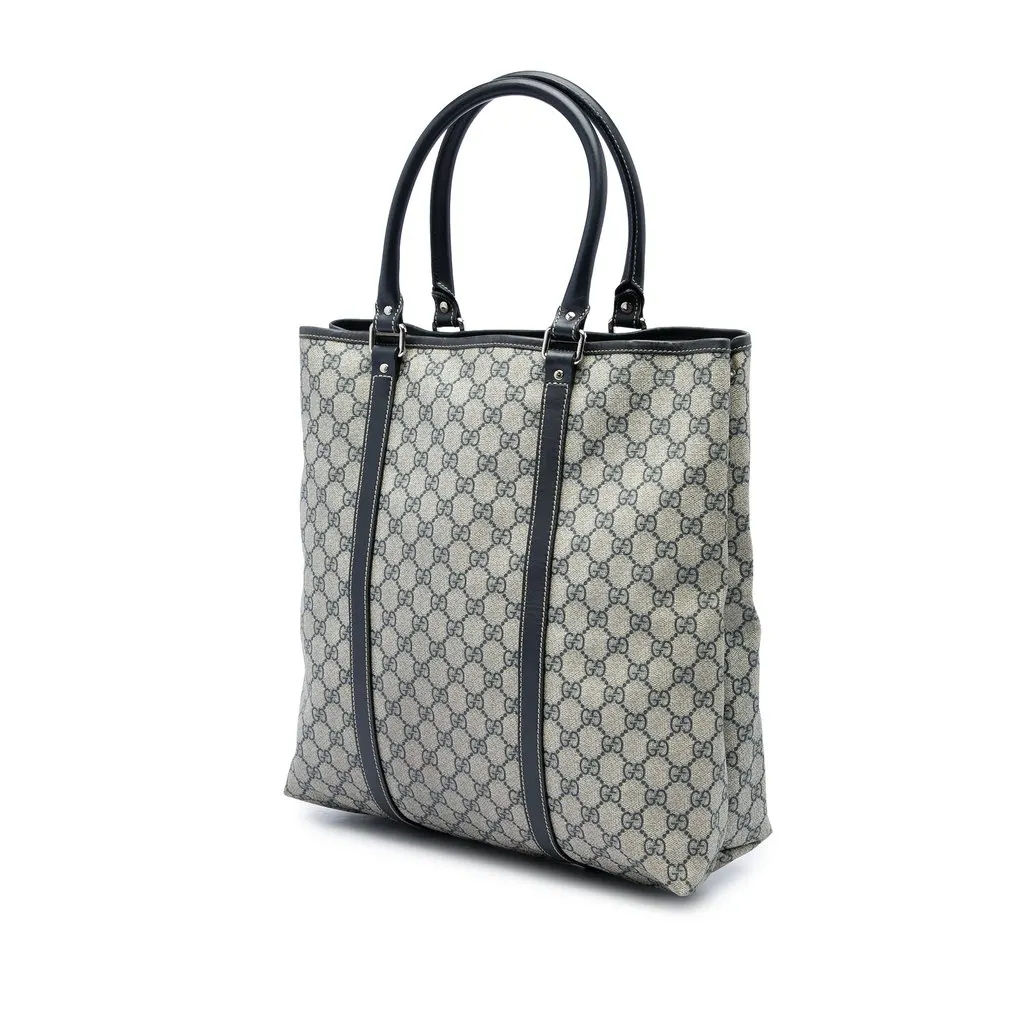 Gucci GG Supreme Joy Vertical Tote Beige Canvas Very good - Back View