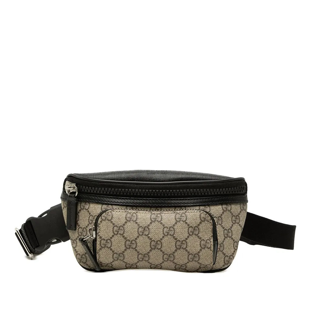 Gucci GG Supreme Belt Bag Beige Canvas Very good - Front View