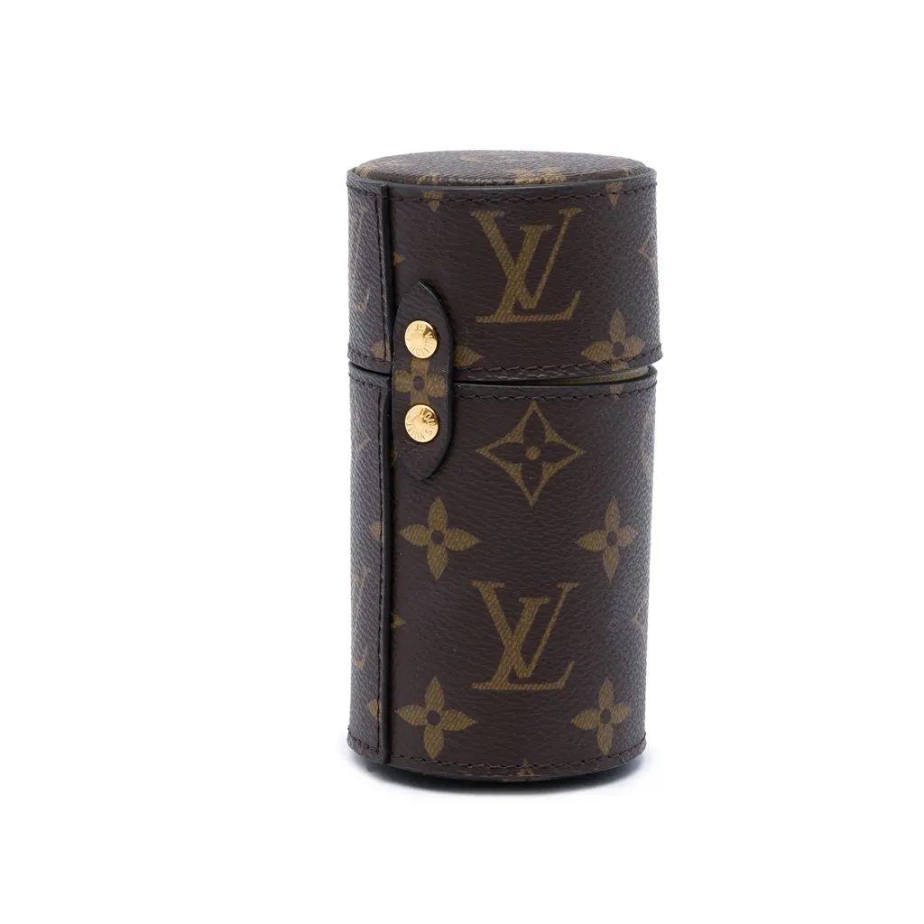 Louis Vuitton Monogram 100ML Fragrance Travel Case Brown Canvas Very good - Back View