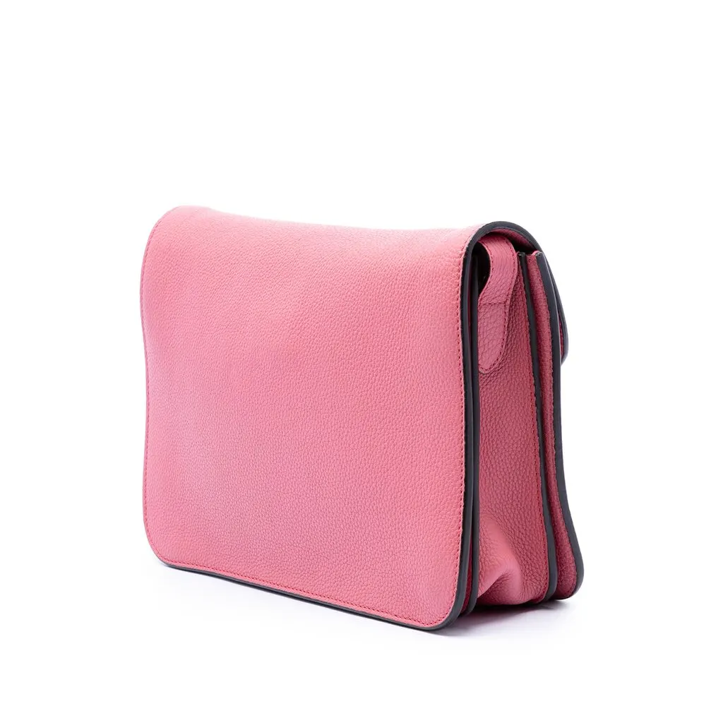 Gucci Calfskin Soft Jackie Convertable Crossbody Pink Leather Very good - Back View