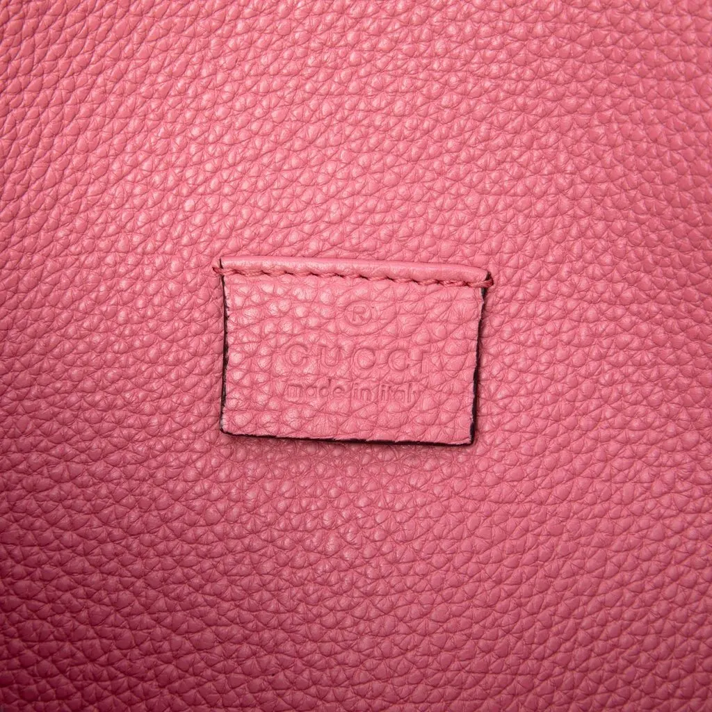 Gucci Calfskin Soft Jackie Convertable Crossbody Pink Leather Very good - Box View