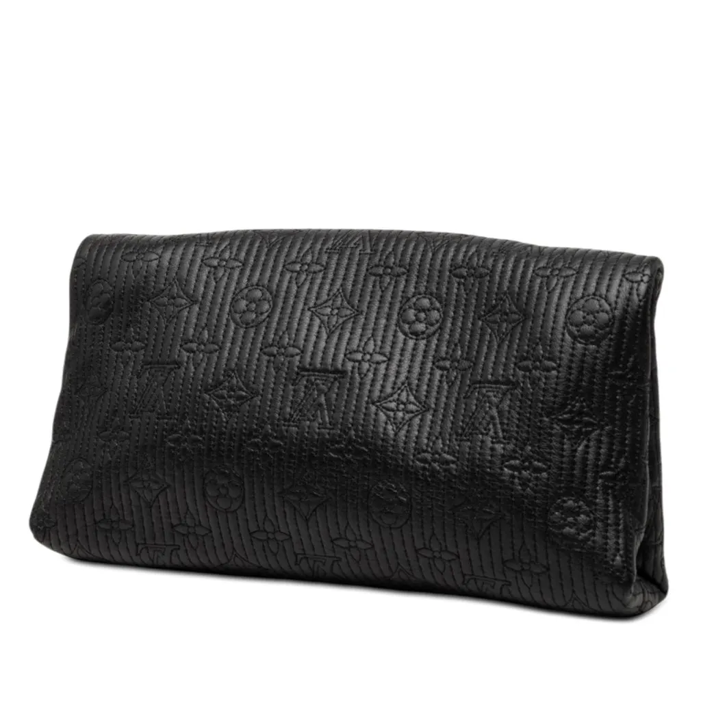 Louis Vuitton Monogram Pochette Altair Black Leather Very good - Back View
