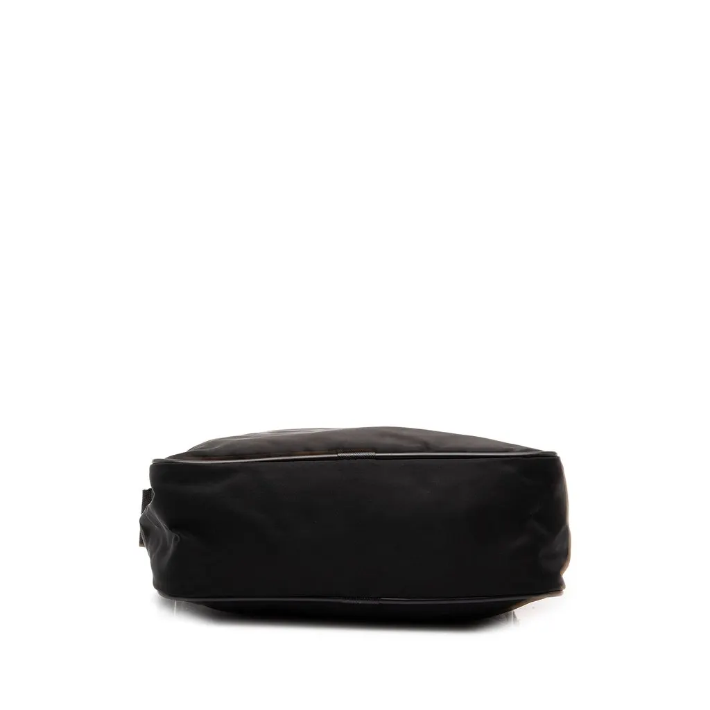 Prada Tessuto Zip Top Crossbody Black Polyamide Good - Inside View