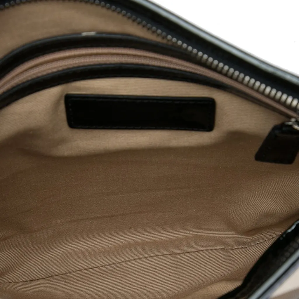Burberry Supernova Check Coated Canvas Dryden Crossbody Beige Canvas Very good - Model View