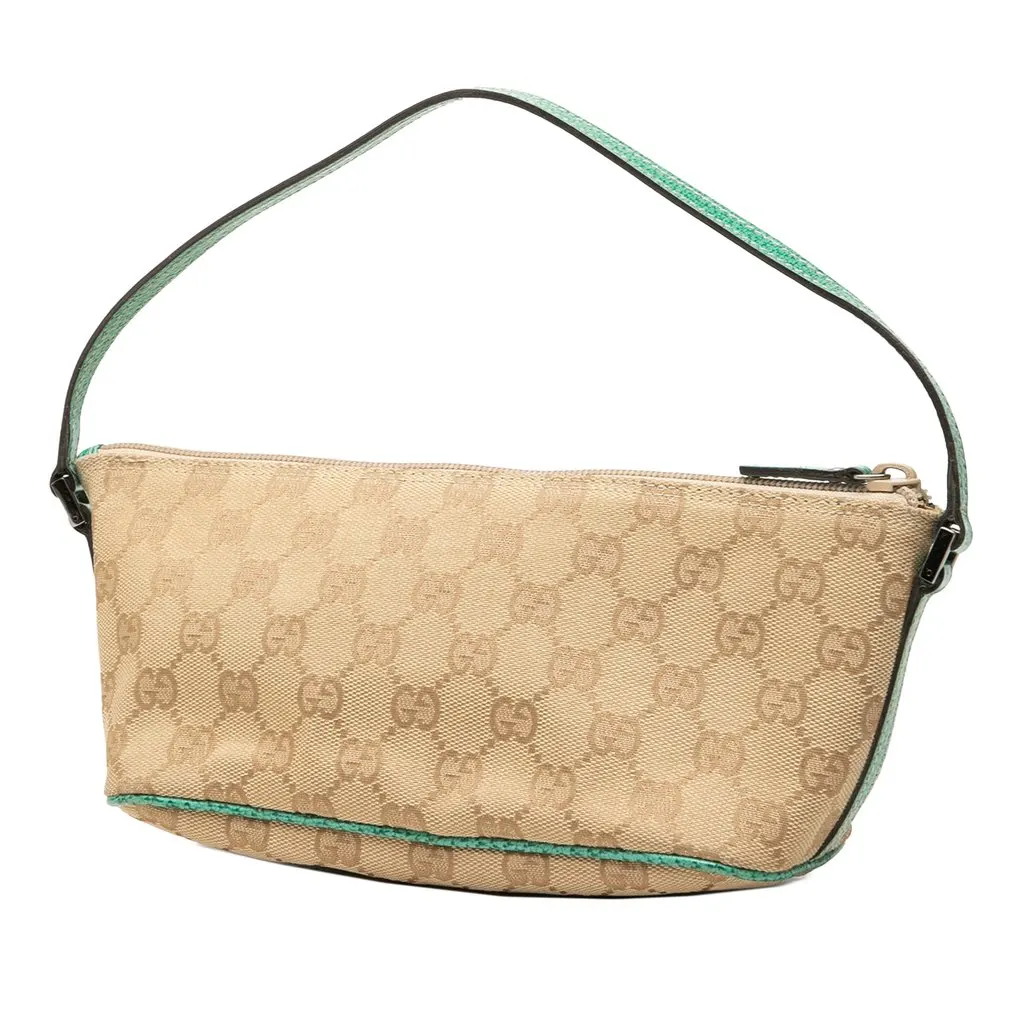 Gucci GG Canvas Boat Beige Canvas Very good - Back View
