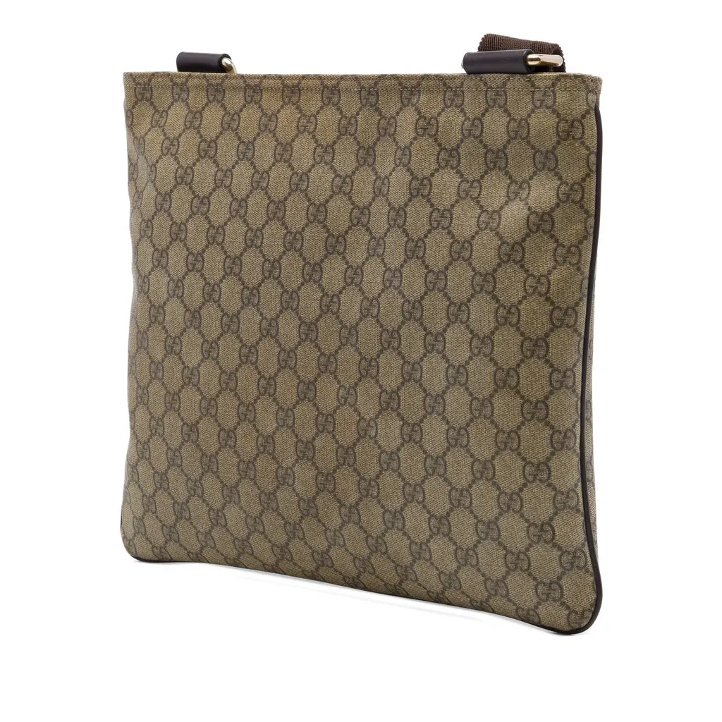 Gucci GG Supreme Crossbody Beige Canvas Very good - Back View
