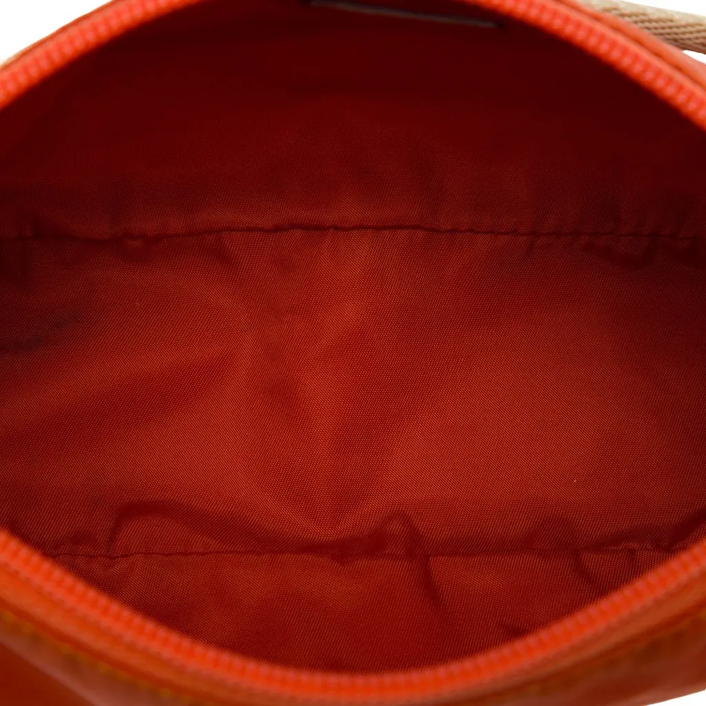 Prada Tessuto Pochette Orange Polyamide Very good - Model View