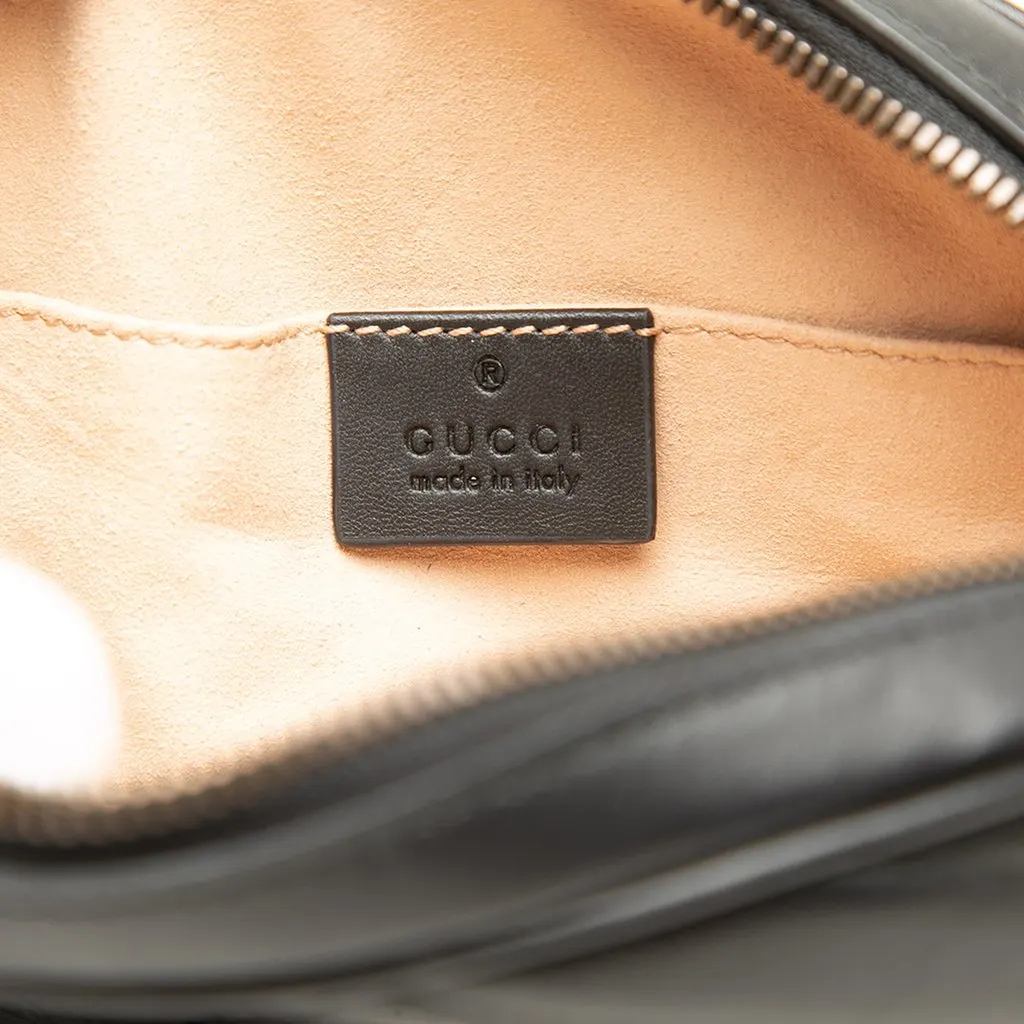 Gucci GG Marmont Matelasse Calfskin Belt Bag Black Leather Very good - Box View