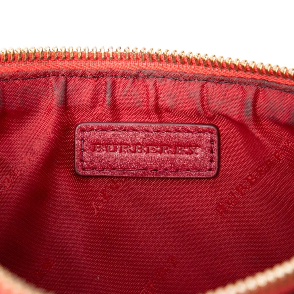 Burberry Haymarket Check Coated Canvas Peyton Crossbody Beige Canvas Very good - Box View