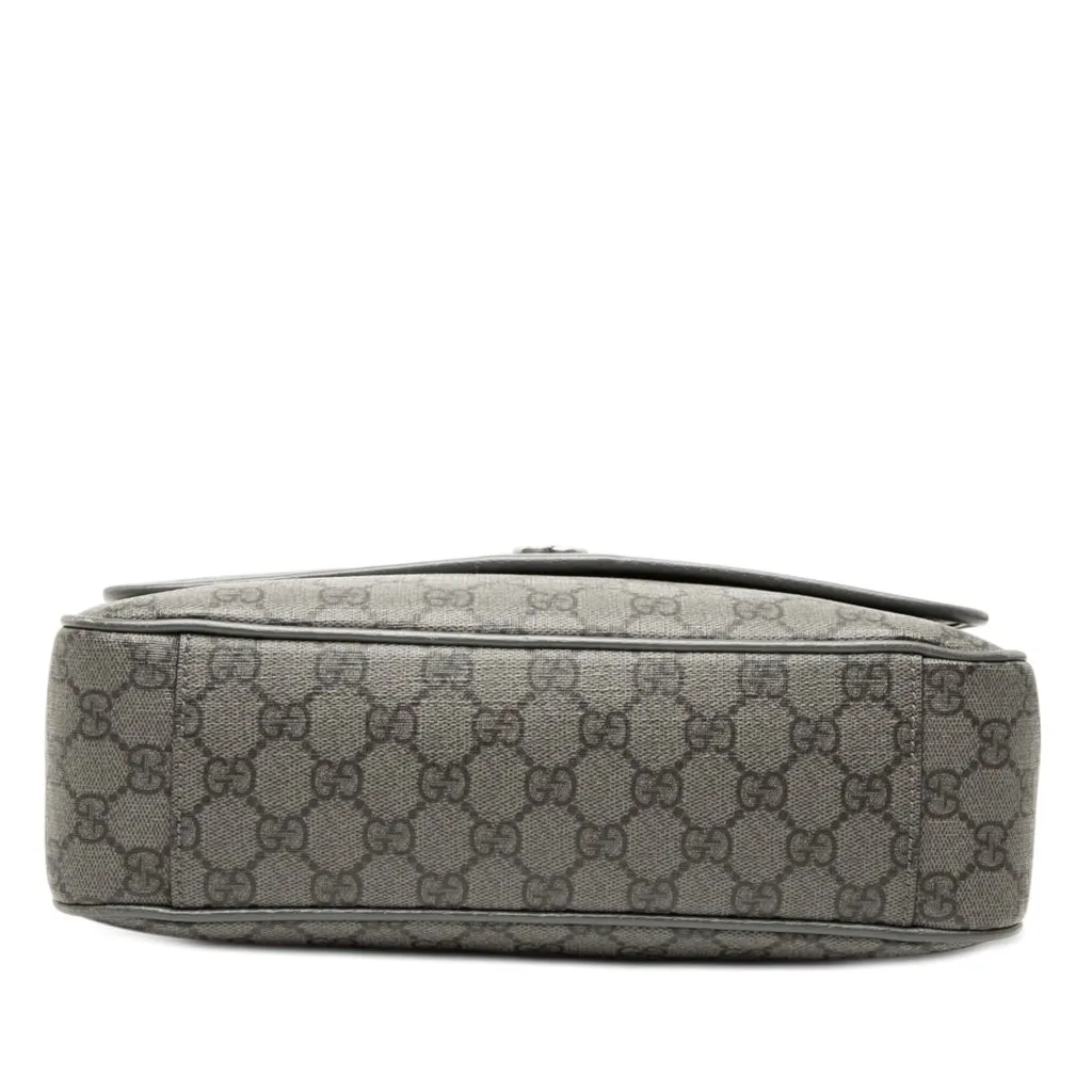 Gucci Medium GG Supreme Ophidia Messenger Bag Green Very good - Inside View