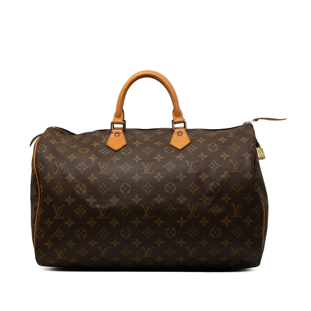 Louis Vuitton Monogram Speedy 40 Brown Canvas Very good - Front View