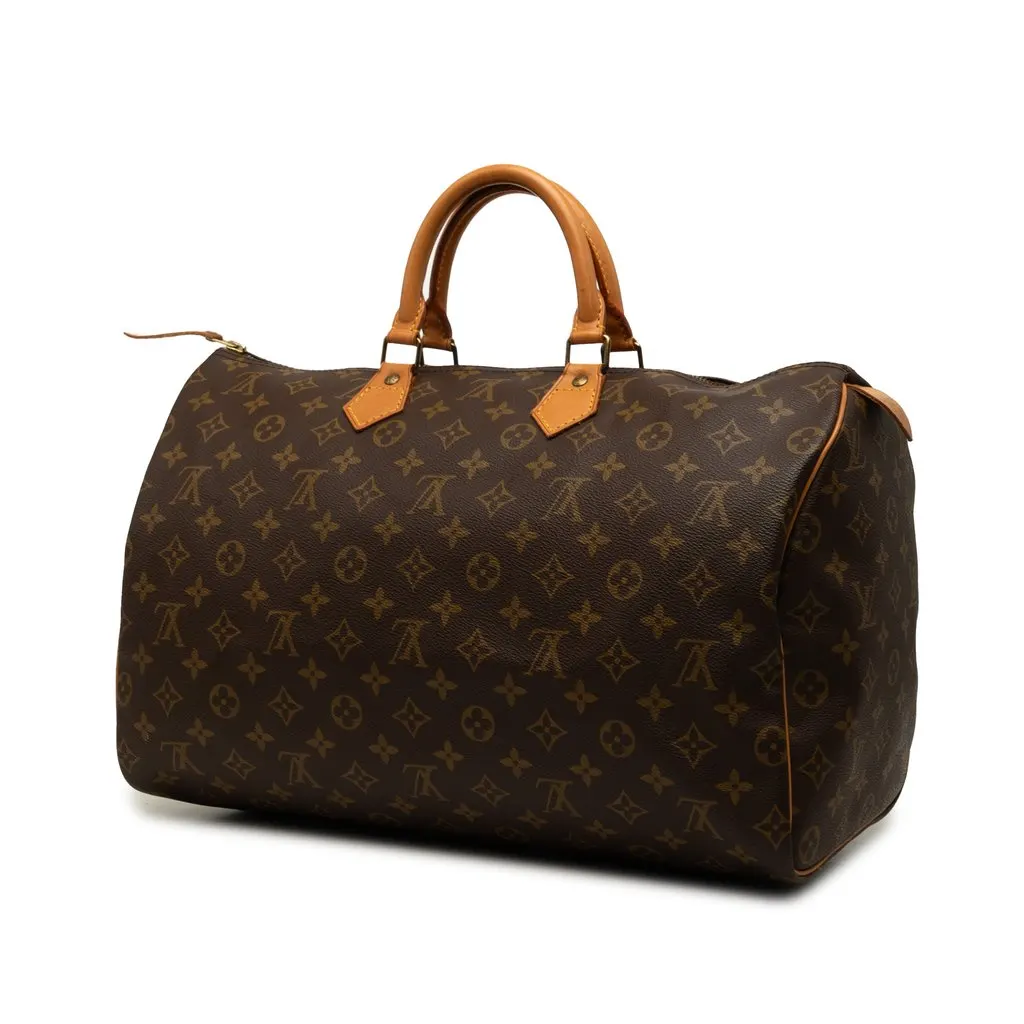 Louis Vuitton Monogram Speedy 40 Brown Canvas Very good - Back View