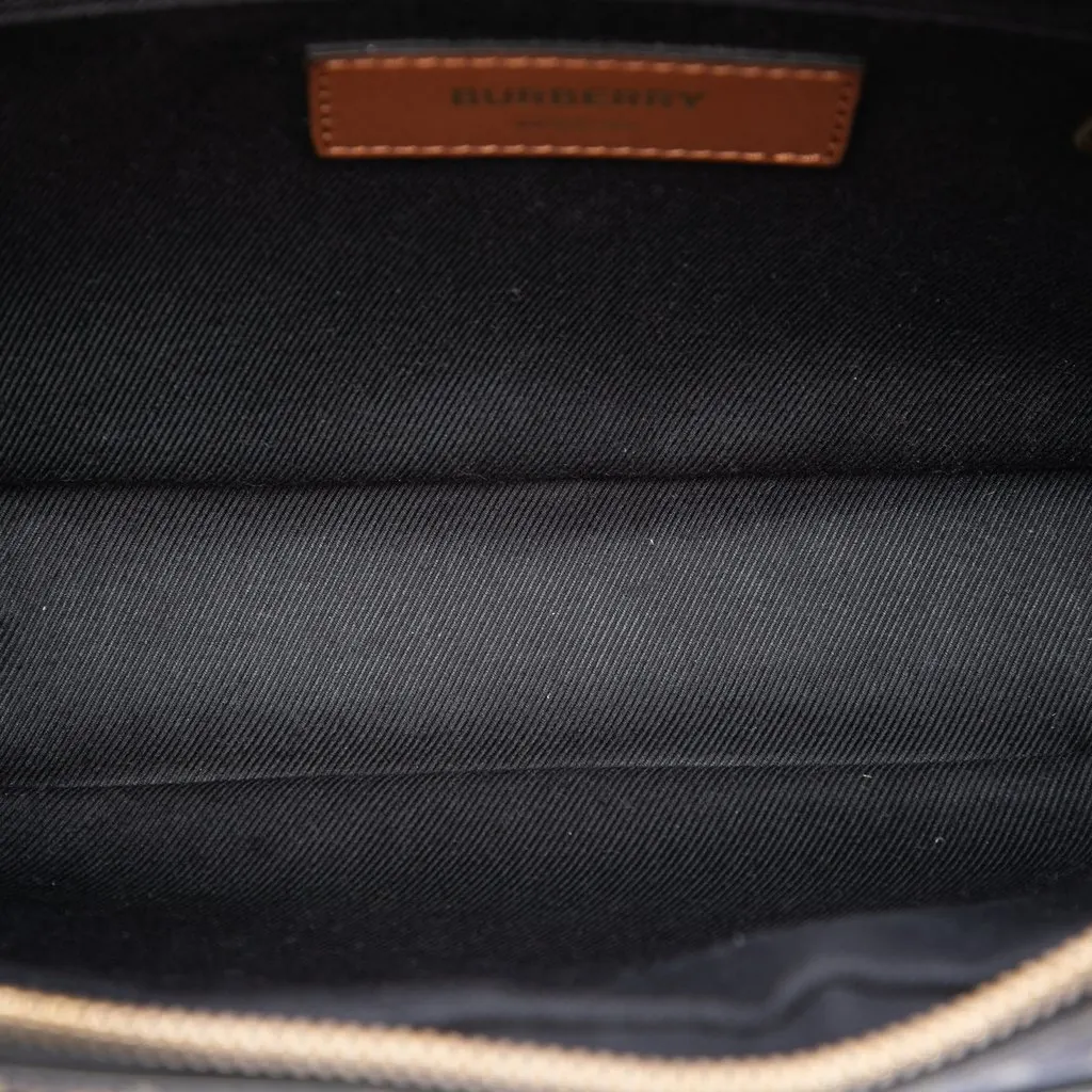 Burberry TB Monogram E-Canvas Camera Bag Brown Very good - Model View