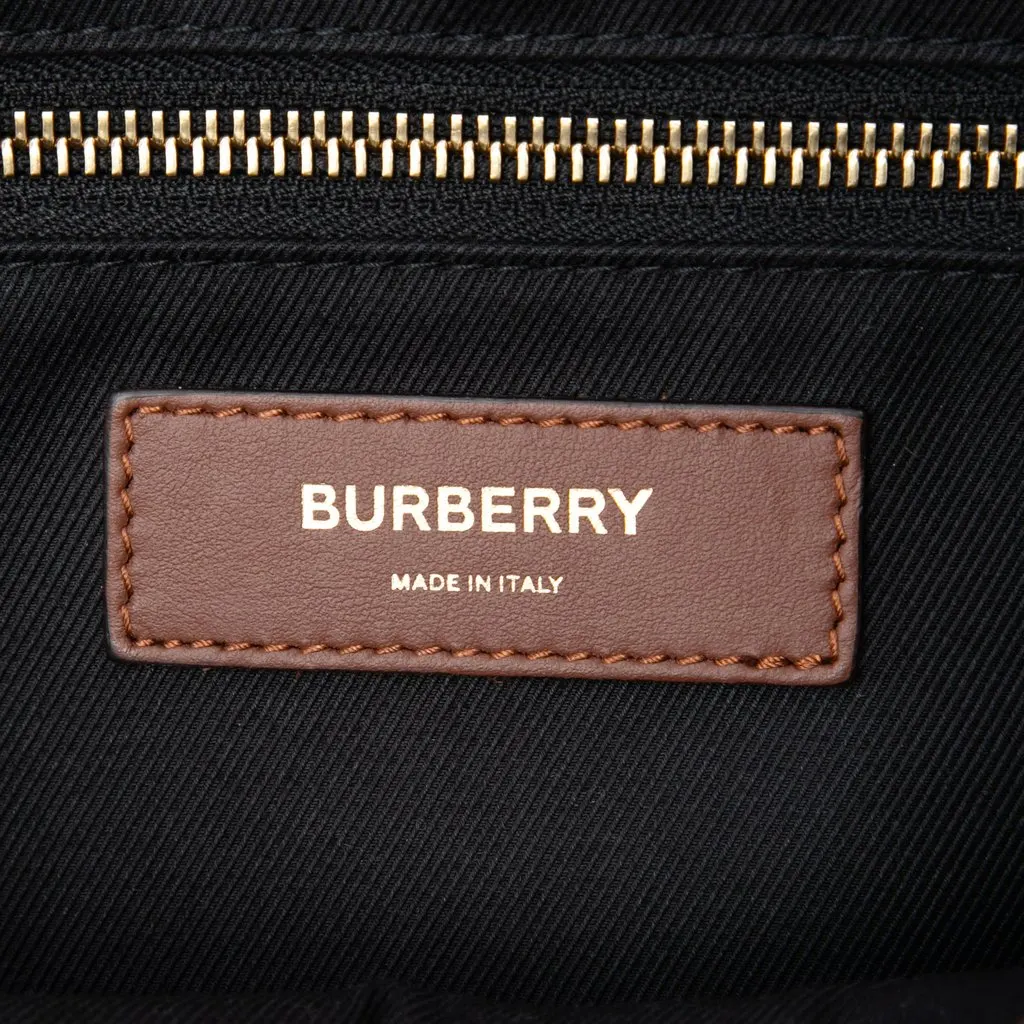 Burberry TB Monogram E-Canvas Camera Bag Brown Very good - Box View