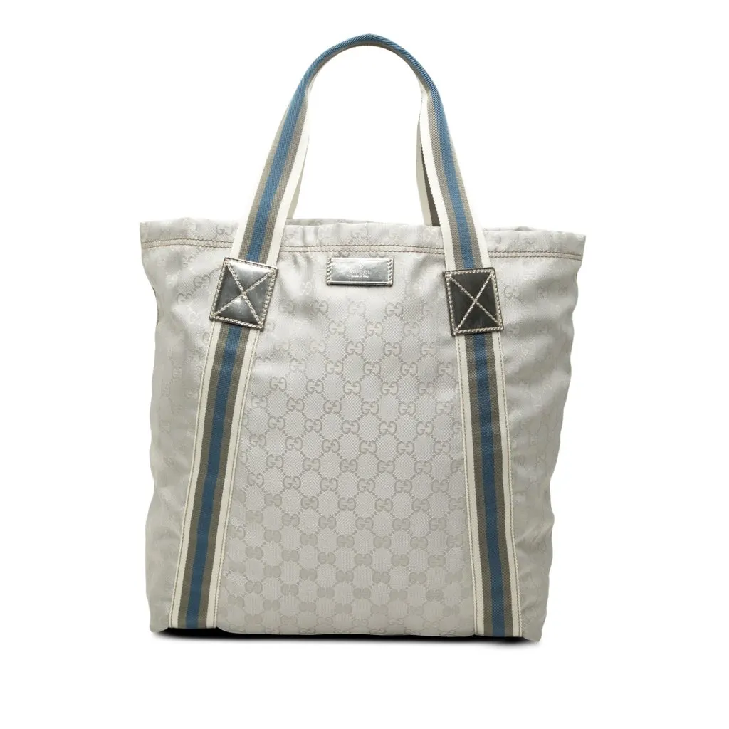Gucci GG Canvas Web Tote MultiColor Very good - Front View