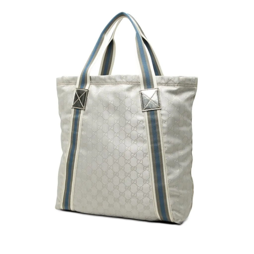Gucci GG Canvas Web Tote MultiColor Very good - Back View