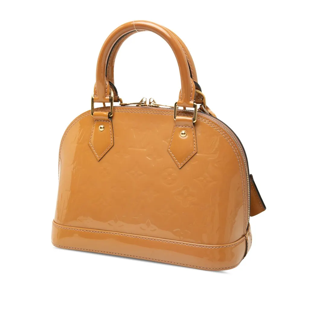 Louis Vuitton Monogram Vernis Alma BB Brown Leather Very good - Back View