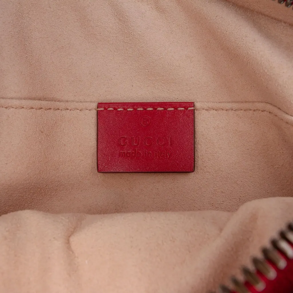Gucci GG Marmont Matelasse Calfskin Belt Bag Red Leather Very good - Box View