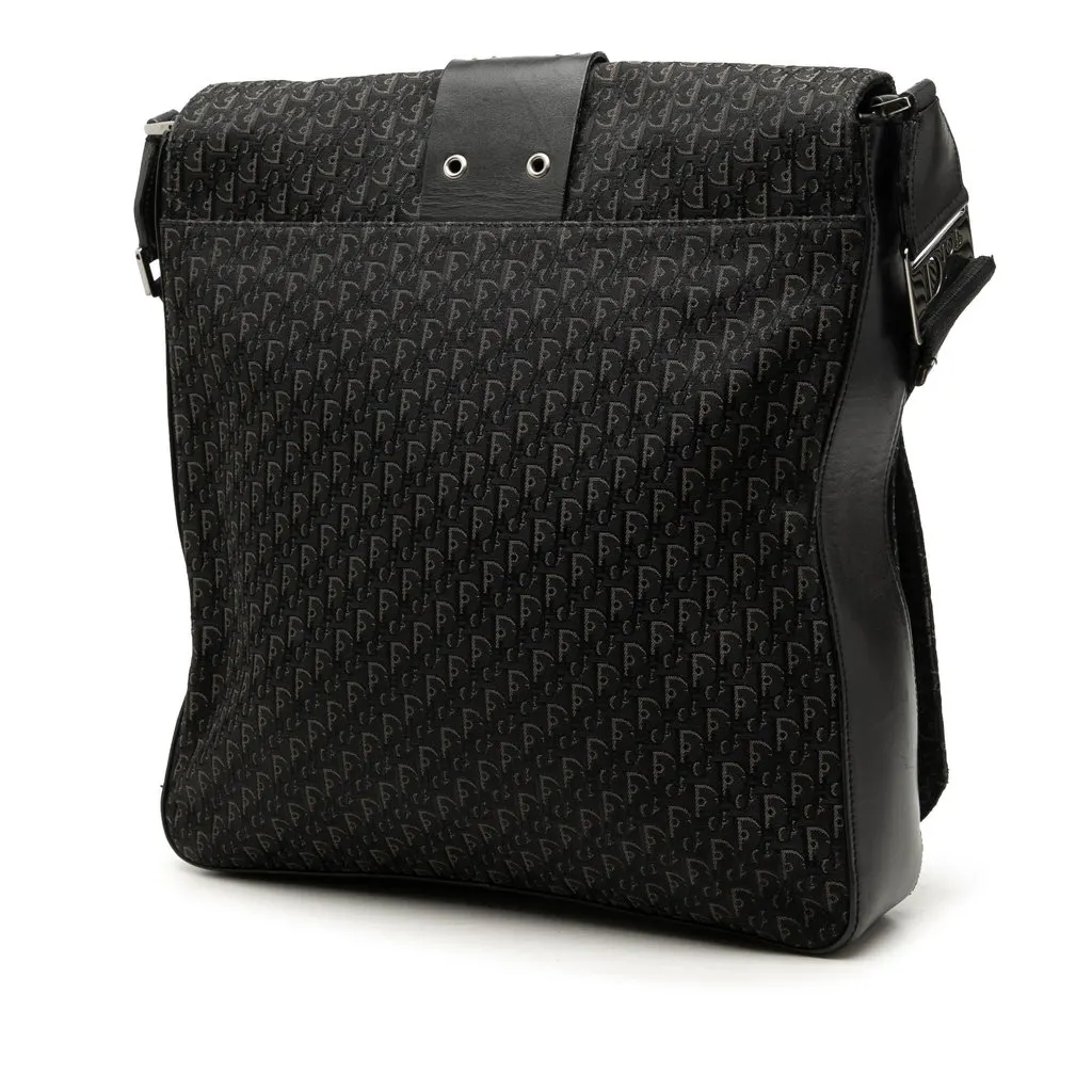 Dior Diorissimo Trotter Canvas Street Chic Crossbody Black Very good - Back View