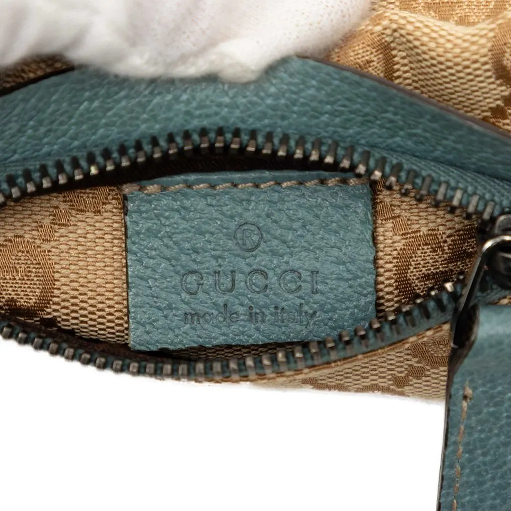 Gucci GG Canvas Web Double Pocket Belt Bag Beige Very good - Box View