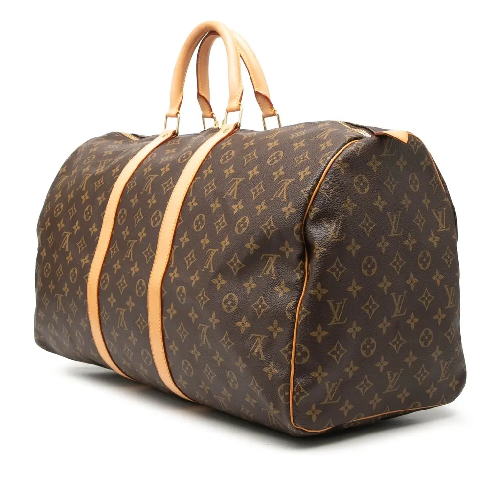 Louis Vuitton Monogram Keepall 55 Brown Very good - Back View