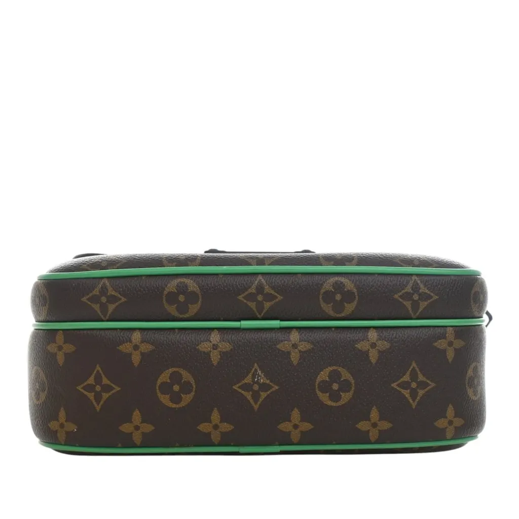 Louis Vuitton Monogram Macassar S Lock Messenger Bag Brown Very good - Box View