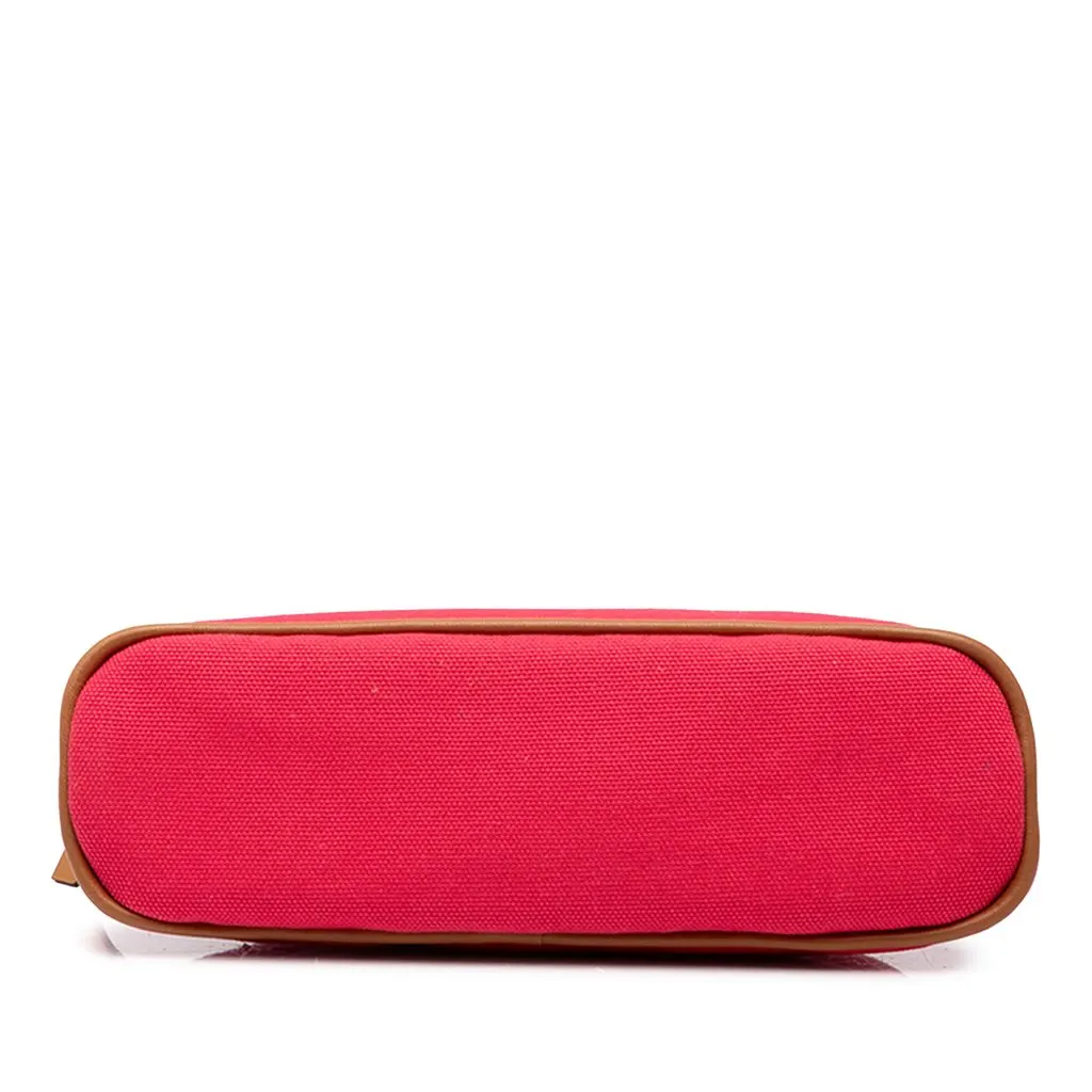 Hermès Toile Bolide Trousse De Voyage Pouch PM Pink Cotton Very good - Inside View