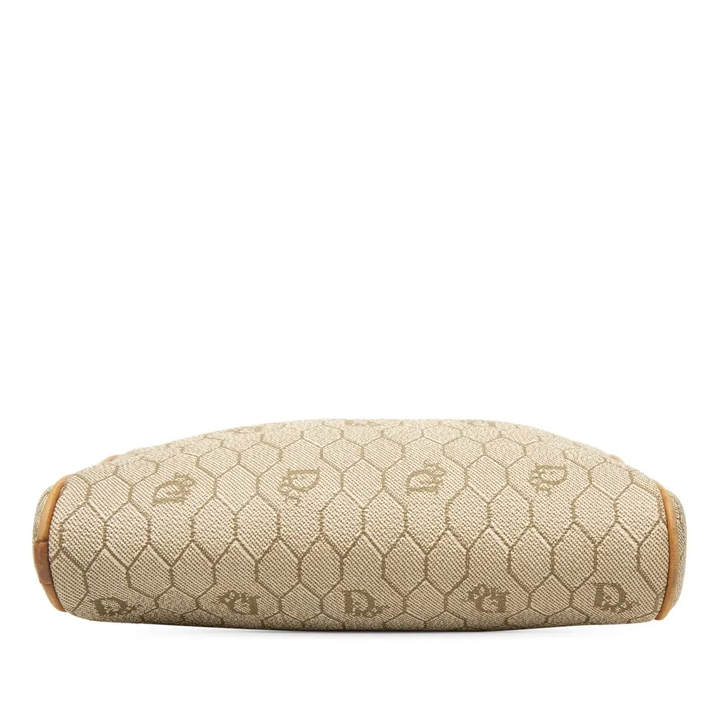 Dior Honeycomb Coated Canvas Crossbody Beige Canvas Good - Inside View