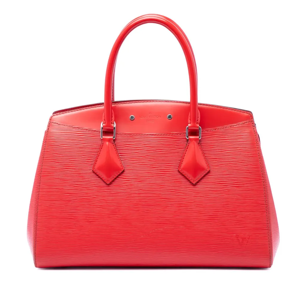 Louis Vuitton Epi Soufflot MM Red Leather Very good - Front View
