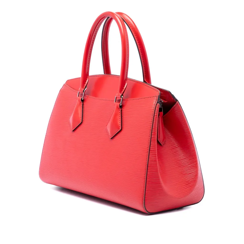 Louis Vuitton Epi Soufflot MM Red Leather Very good - Back View