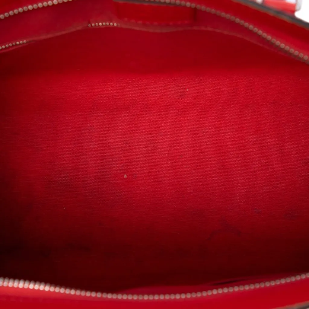 Louis Vuitton Epi Soufflot MM Red Leather Very good - Model View
