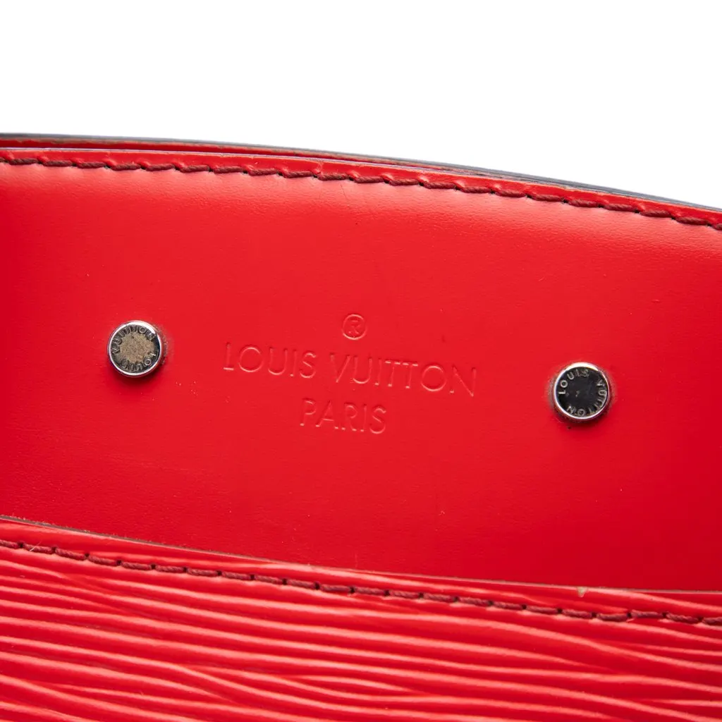 Louis Vuitton Epi Soufflot MM Red Leather Very good - Box View
