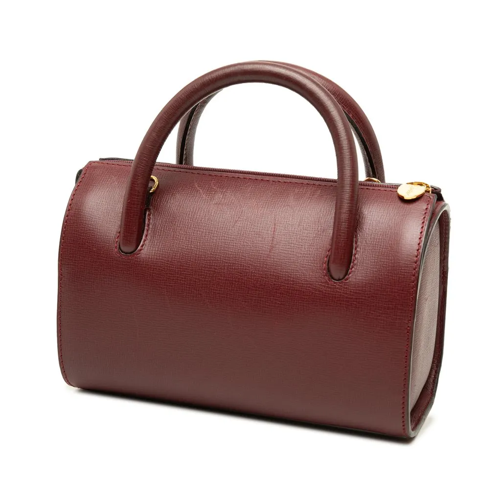 Cartier Leather Must de Cartier Satchel Red Leather Very good - Back View
