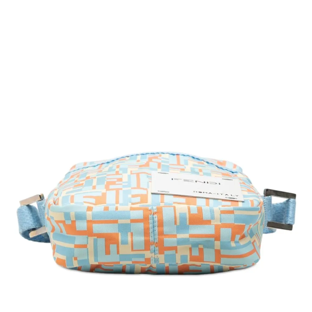 Fendi Zucca Nylon Messenger Bag Blue Very good - Inside View
