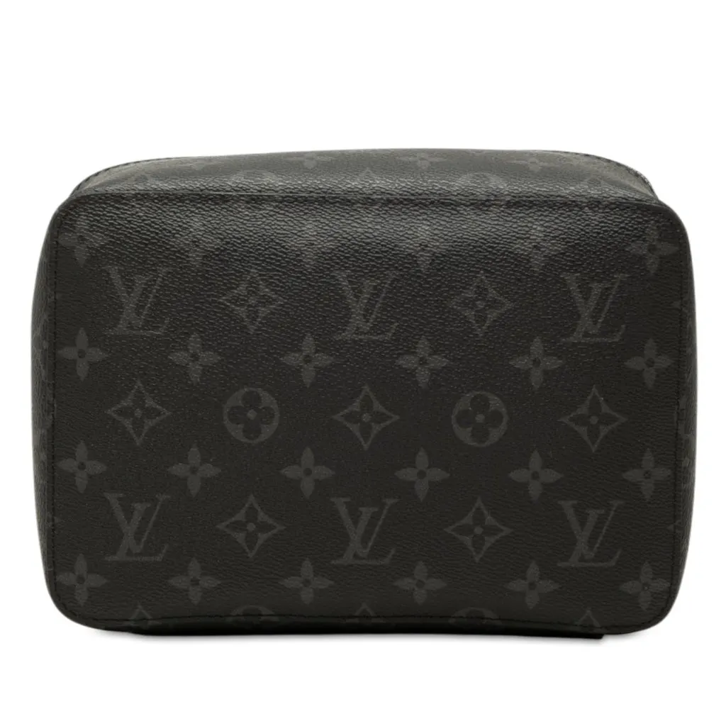 Louis Vuitton Monogram Eclipse Toilet Pouch GM Black Very good - Back View
