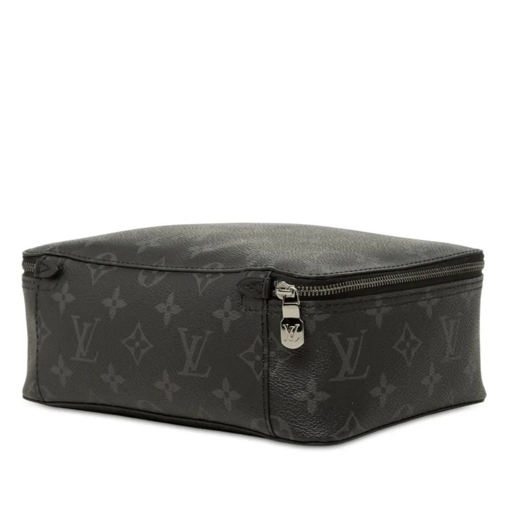 Louis Vuitton Monogram Eclipse Toilet Pouch GM Black Very good - Inside View